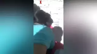 جنس قذر في الأطلال: وجه فتاة مغربية مغطى بالسائل المنوي